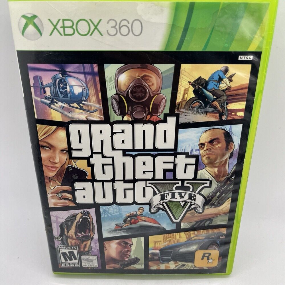 Grand Theft Auto V 5 Xbox 360 + Map - Tested